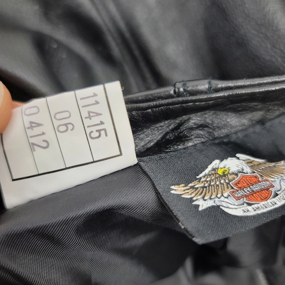 Harley Davidson Women's Black Leather Riding Pants - Picture 10 of 16